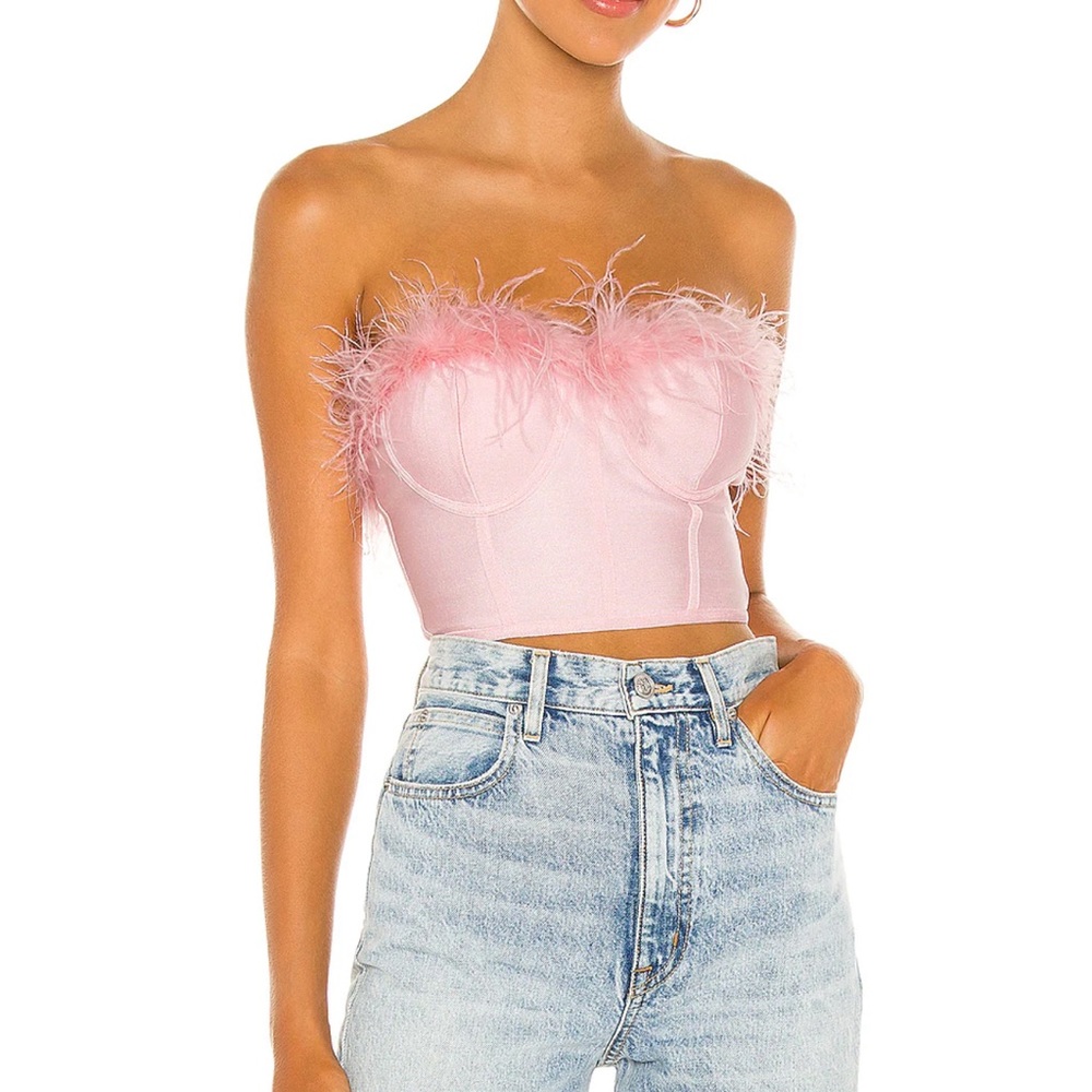 superdown ramona bustier top in blush